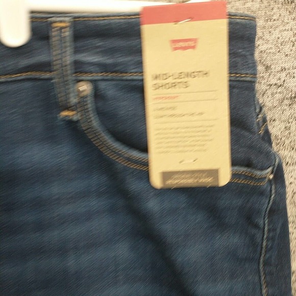 Levis Mid-Rise Denim Jean Mid Length Shorts Womens Size 22 - Picture 2 of 15